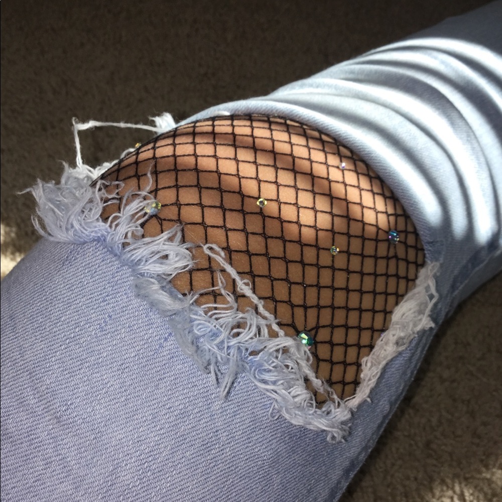 SPARKLE FISHNETS - Picture 3 of 5